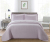 Modern simple cotton polyester 3 pcs quilt set thin air conditioning quilt reversible jacquard bedding bedspread pillows