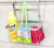 Stainless steel kitchen storage shelf dishwashing brush dishcloth water hanging basket cupboard door sink rack