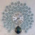 Peacock Wall Clock Mute New Elegant Iron Wall Clock Craft Clock Factory Direct Sales Foreign Trade Wholesale Wall Hanging Fashion