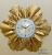 Factory Direct Sales Foreign Trade Export Creative Simple Fashion Wall Clock Mute Atmospheric Craft Clock Iron Wall Clock Ginkgo Leaf