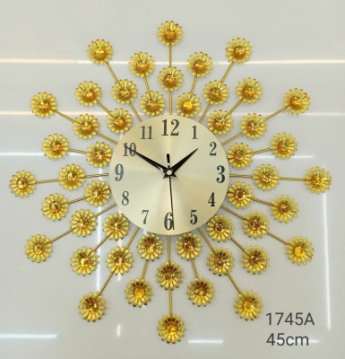 Yiwu Factory Direct Sales Foreign Trade European Unique Creative Simple Peacock Wall Clock Iron Craft Mute Home Fashion
