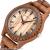 Manufacturer spot wholesale wood watch new simple zebra wood men wooden watches hot style wood watches