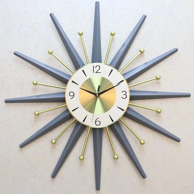 European-Style Minimalist Creative Wall Clock Mute Living Room Atmospheric Craft Clock Factory Direct Sales Foreign Trade Peacock Wall Clock Tianyin