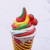 Simulation Soft Rubber Material Ice Cream Model Colorful Ice Cream Toy Counter Ornament Decoration Props