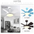 Modern Ceiling Fan Unique Fans with Lights Remote Control Light Blade Smart Industrial Kitchen Led Cool Cheap Room 9
