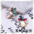 Japan and South Chesapeake super fairy water diamond pearl flower hairpin bang clip colorful petals hairpin side clip hair ornaments for women