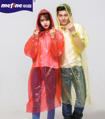 Environmental protection PE disposable raincoat outdoor light travel adult raincoat wholesale raincoat manufacturers