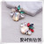 Japan and South Chesapeake super fairy water diamond pearl flower hairpin bang clip colorful petals hairpin side clip hair ornaments for women