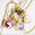 Gold creative spinning cartoon children pocket watch cute iron chain watch