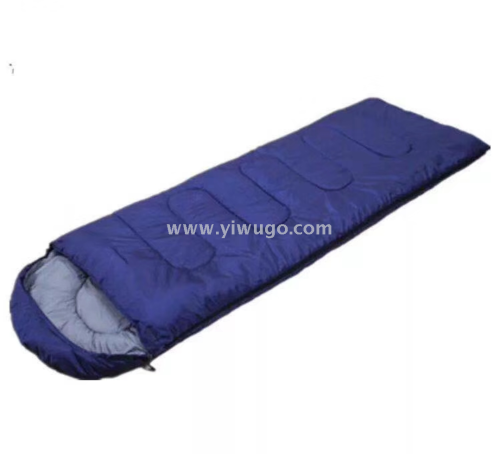1.8 Winter Monochrome Outdoor Hooded Envelope Ultra-Light and Easy to Carry Outdoor Sleeping Bag