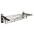 304 stainless steel towel rack folding rack hotel shelf perforated bathroom pendant towel rack manufacturer direct sale