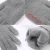Letter knitting thermal gloves touch screen anti-slip gloves manufacturers direct