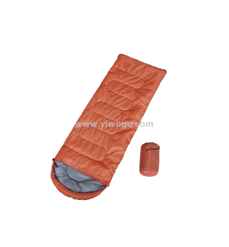 2.4kg Winter Monochrome Outdoor Hooded Envelope Ultra Light and Easy to Carry Outdoor Sleeping Bag
