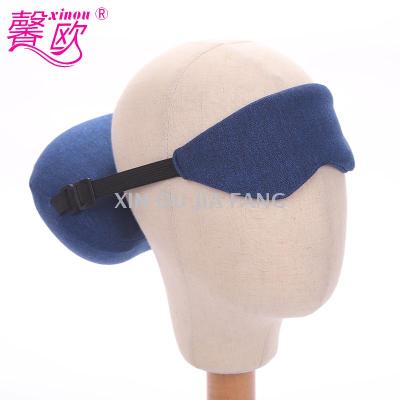 The New Europe creative eye mask neck pillow integrated eye mask bag adjustable comfortable portable eye mask bag manufacturers wholesale