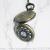 Vintage pocket watch spiral flower - shaped clamshell iron chain watch travel souvenir gift table