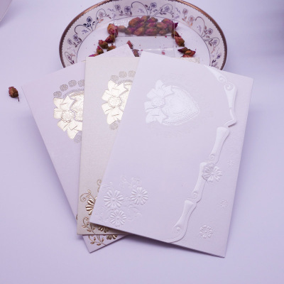 Golden jubilee new style invitation card europe-style creative invitation card special paper wedding business greeting card customized manufacturers direct sales