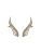 Korean Exquisite Full Diamond Wings Ear Clip Fashion Internet-Famous Elegant Earrings 2020 New Trendy Earrings Sterling Silver Needle