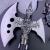 Double axe animation town house ward off evil gift decoration craft home decoration