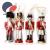 Junheng Craft 13cm Nordic Style Nutcracker Scenic Spot Gift Set Four Puppet Christmas Tree Decoration Pendant
