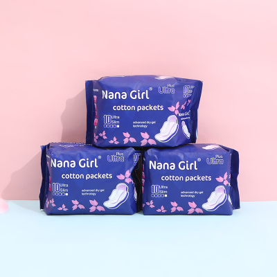 Sanitary pad napkin soft cotton feeling daily super sleeping elastic night with tampon