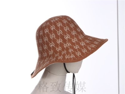 2020 New Girl's Cap Cotton Yarn Bucket Hat Jacquard Hat Bucket Hat Hot Sale Beach Hat Outdoor Hat