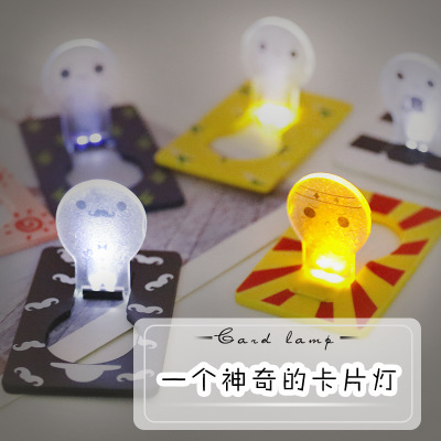 foreign trade exclusive for non-plug-in battery small night lamp card light energy saving creative bedside-use table lamp night luminous small wall