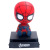 Q version of the avengers 3 cartoon spider-man thanos iron man shake head action figures car accessories car