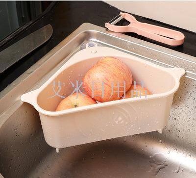 Sink drain basket suction cup hanging kitchen sink vegetable leaf peel garbage box sponge dishcloth storage basket