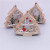 The New Christmas tree wooden pendant creative hemp rope ornaments shopping mall window festive scene decoration scene layout