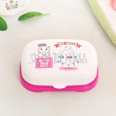YMM - creative portable handmade soap box travel bathroom plastic cute new white asphalt laundry soap box