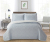 Modern pure color bedding 3pcs set thin air conditioning reversible jacquard yarn-dyed polyester cotton bedspread pillow