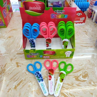 Mini fruit with a set of stainless steel scissors, display box packaging, export good quality