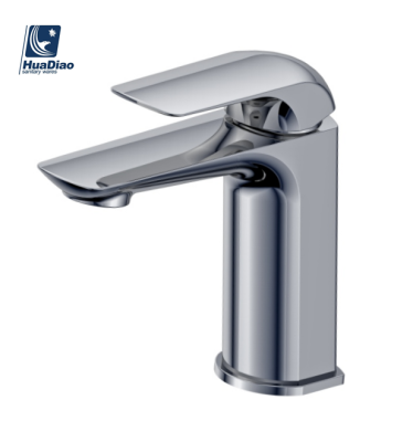 Hua diao factory directly sell hot and cold copper faucet  high-quality basin mixer