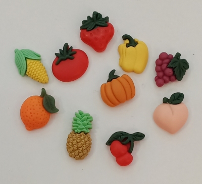 Children's Resin Fruit Series Popular Jewelry Accessories Corsage Clothing Accessories Mobile Phone Beauty DIY
