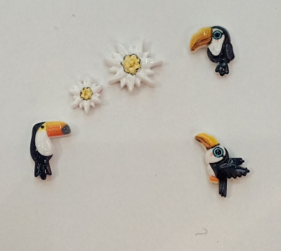 Children's Resin Crow Popular Jewelry Accessories Corsage Clothing Accessories Mobile Phone Beauty DIY