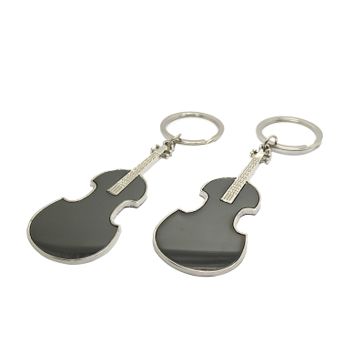 Single-row violin key ring laser marking lettering advertising promotion business gift pendant manufacturers factory direct sales