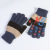 Wholesale Custom Autumn and Winter Men's and Women's Non-Slip Warm Double-Layer Five-Finger Gloves Wear-Resistant Wool Knitted Gloves Factory Direct Sales
