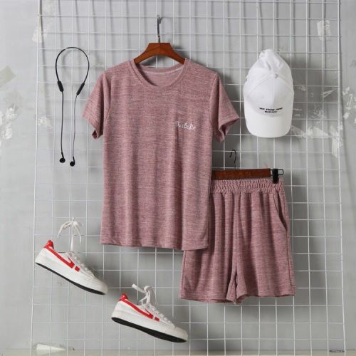 spring and summer fairy house short-sleeved shorts suit wechat hot-selling girlfriends home pants short-sleeved trousers