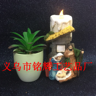 Western religious series character resin crafts Jesus Christian Christmas gifts manger set out a custom-made