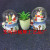 New Christmas crafts ornaments Santa decorated crystal ball interior festive supplies