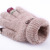 Touch Screen Knitted Gloves Winter Women's Double Wall Cute Jacquard Riding Windproof Warm Wool Gloves