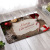 Manufacturer orders wholesale flannel printing Christmas carpet floor mat bathroom non-slip absorbent mat a substitute