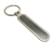 Double-sided strip oval wall grain single-row key ring laser marking advertising gift pendant