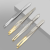 Semi-gold-plated eyebrow pliers stainless steel hair extractor beauty makeup tool eyebrow eyebrow clamp pliers