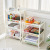 Wholesale mobile kitchen bathroom shelf bathroom floor storage shelf multi-level plastic storage shelf