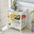 Wholesale mobile kitchen bathroom shelf bathroom floor storage shelf multi-level plastic storage shelf