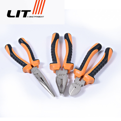 Lit Lide Flat Mouth Wire Cutter 8-Inch Vice 6-Inch Multifunctional Manual Labor-Saving Flat-Nose Pliers