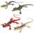 Manufacturer direct card head bag lizard model simulation animal model toys 12 colorful lizard toys for children