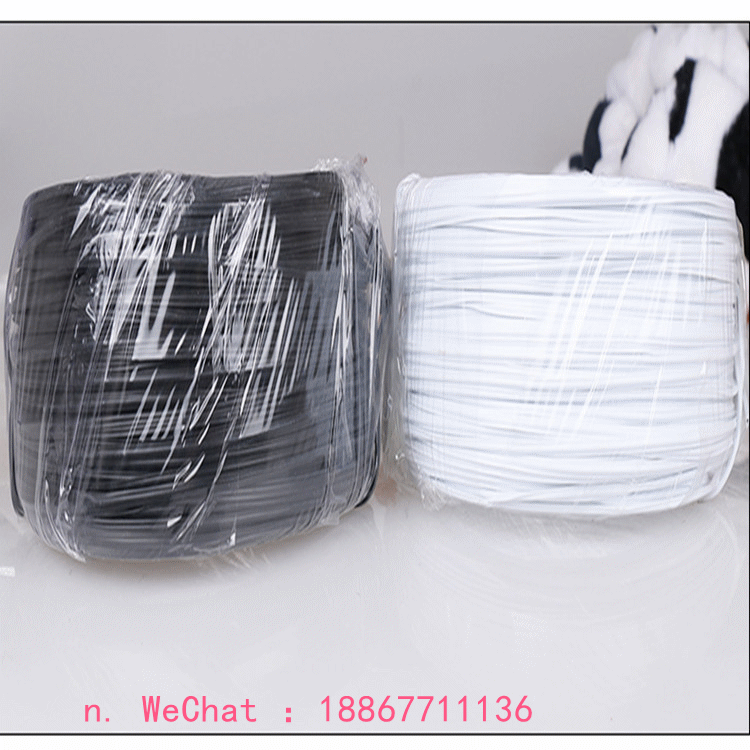 Grape electric galvanized tie wire 0.55mm plastic wrap tie wire mask nose bridge 10cm tie with black and white tie tie rope