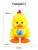 Electric toy intelligent toy dancing little yellow duck